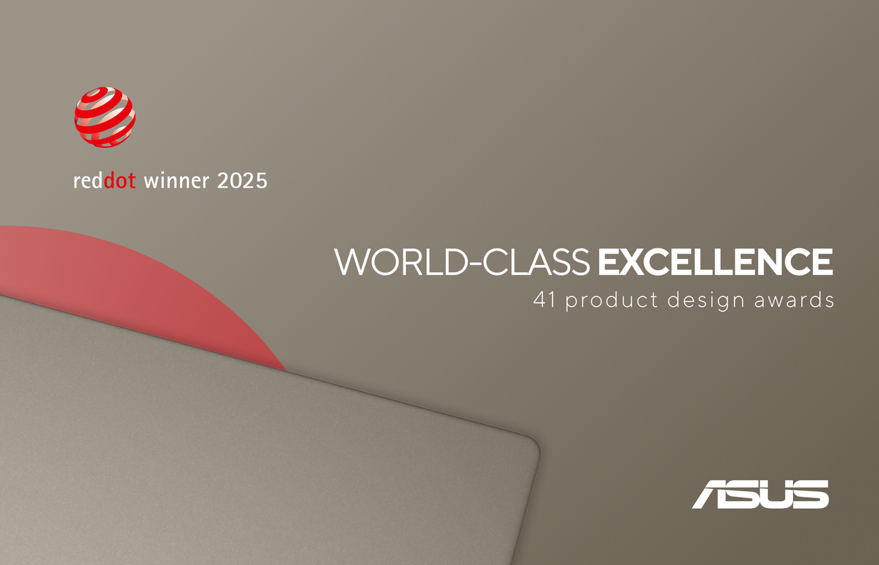 ASUS wins 41 Red Dot Design Awards for Product Design 2025